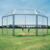 10'x10', w/ Full Hood Permanent Baseball/Softball Backstop, BSCL10HW