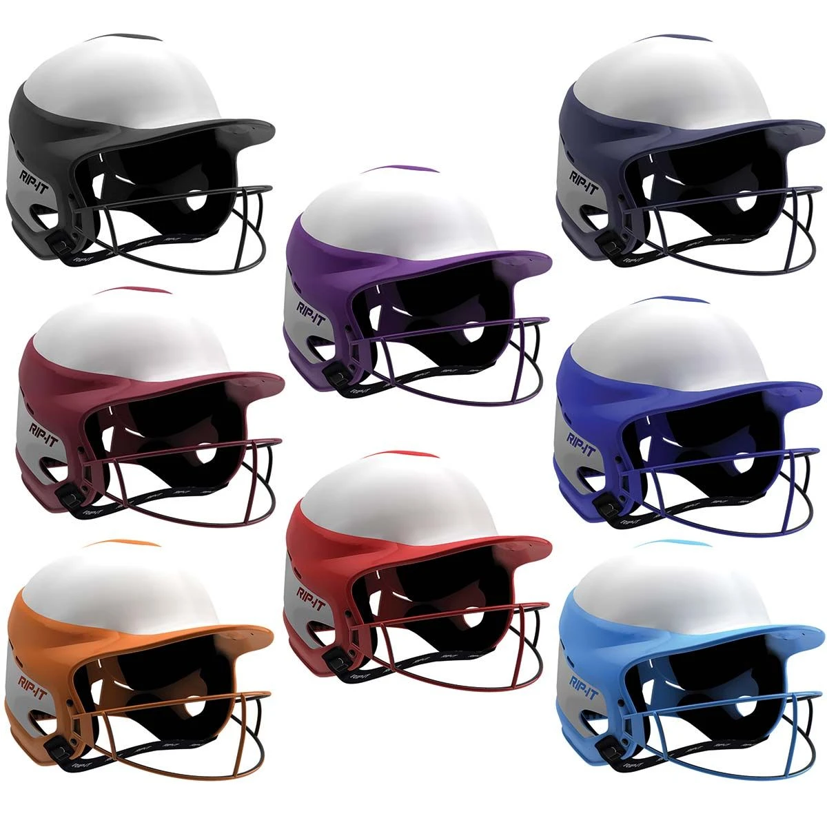 Rip-It SMALL/MED Vision Pro Home Fastpitch Softball Batting Helmet, VISJ Purple 2 Rip-It SMALL/MED Vision Pro Home Fastpitch Softball Batting Helmet, VISJ Purple - Image 2