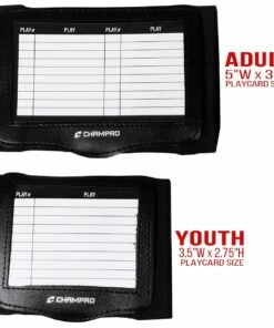 Champro SINGLE Quarterback Playbook Wrist Band Maroon -Cheap Softball Store a47 625 top view