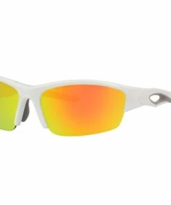 Rawlings 32 Adult Sunglasses Shiny White/Smoke with Orange Mirror