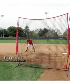 POWERNET 8'Hx8'W Portable Barrier Sport Net -Cheap Softball Store a63 355 3