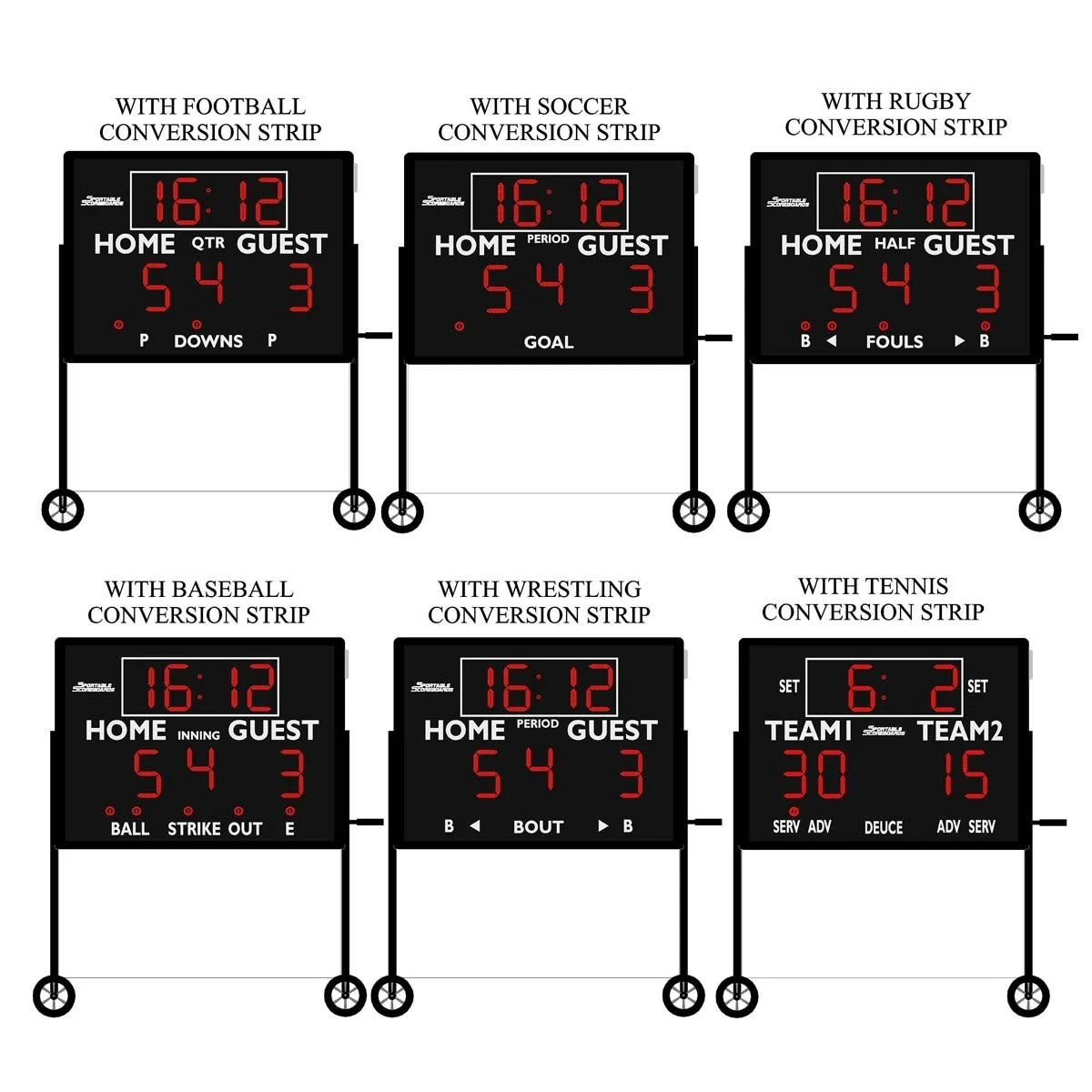 Varsity Scoreboard MS-4 Multi-Sport, Indoor / Outdoor Scoreboard 2 Varsity Scoreboard MS-4 Multi-Sport, Indoor / Outdoor Scoreboard - Image 2