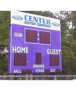 3312LED Baseball / Softball Scoreboard w/ Timer, 8'W x 5'H -Cheap Softball Store a91 174 new inset