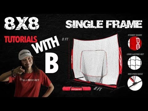 POWERNET XLP PRO 8'x8' Pop Up Hitting Net 2 POWERNET XLP PRO 8'x8' Pop Up Hitting Net - Image 2